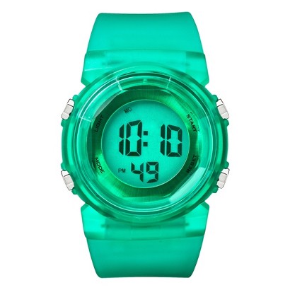 Xhilaration® Transluscent Plastic Digital Watch - Green 