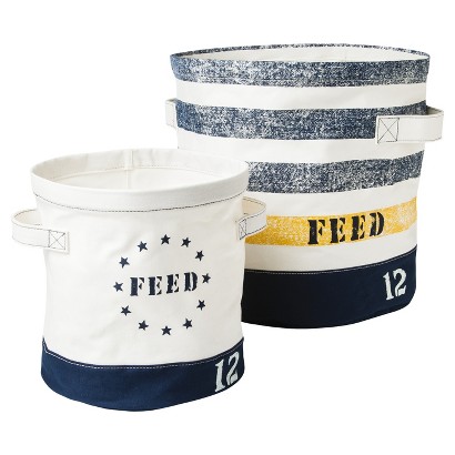 FEED for Target Fabric Storage Bins (set of 2) 