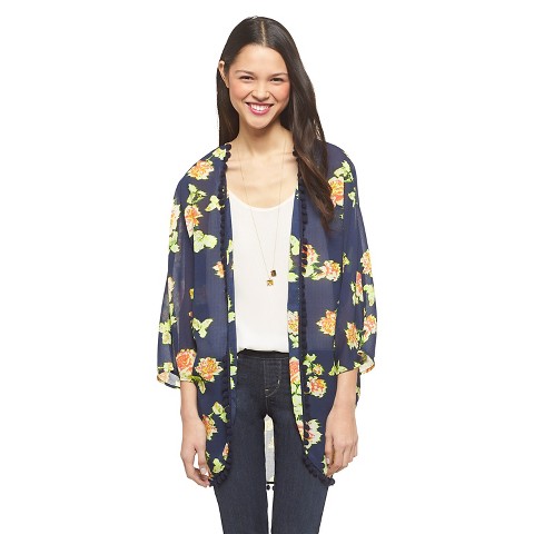 Pom Pom Kimono Jacket Classic Navy - Xhilaration®