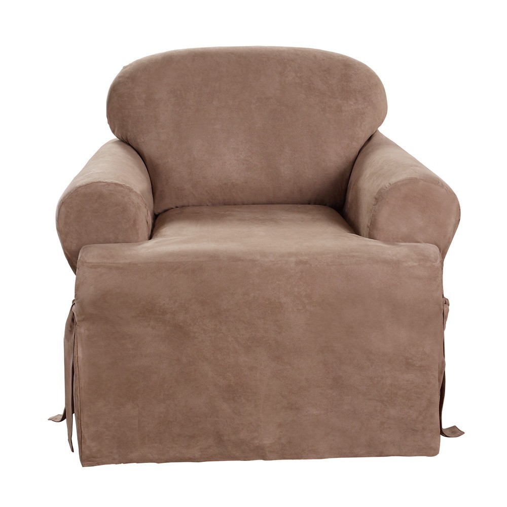 UPC 047293347023 product image for Sure Fit Soft Suede T-Chair Slipcover - Sable | upcitemdb.com