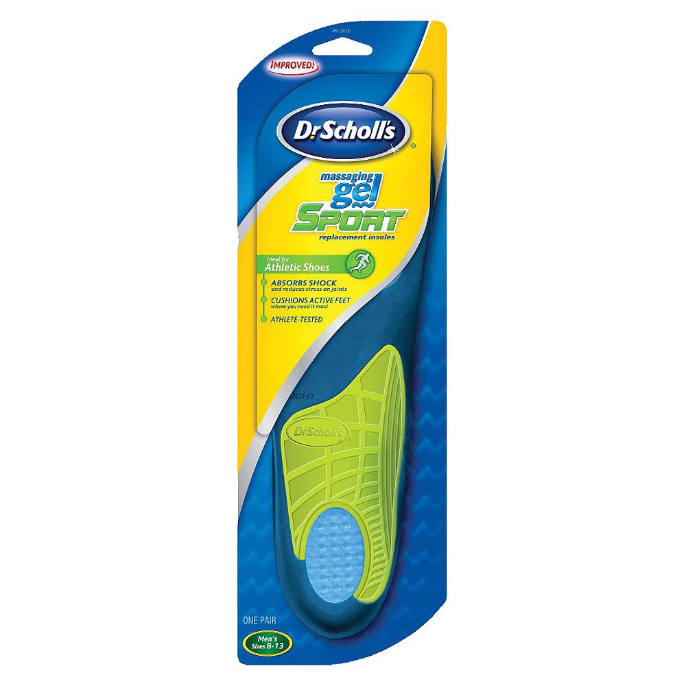 UPC 011017302384 product image for Dr. Scholl's Massaging Gel Sport Replacement Insoles - Men Size (8-13) | upcitemdb.com