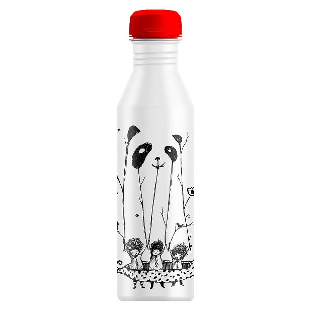Threadless Fake Panda Beverage Bottle - White