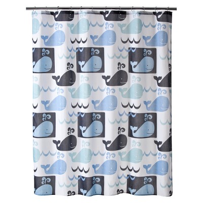 Whale Watch Shower Curtain - 70x71