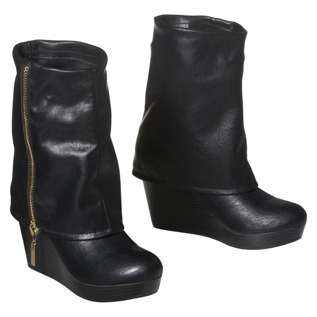 Women&#39;s Mossimo#amp##174; Kapri Wedge Boots - Black. Additional View 3