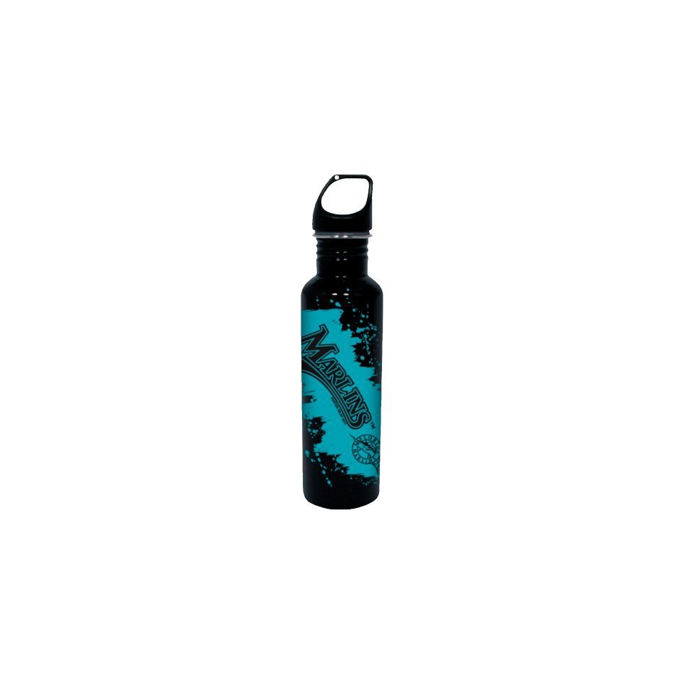 MLB Florida Marlins Water Bottle   Black (26 oz.)