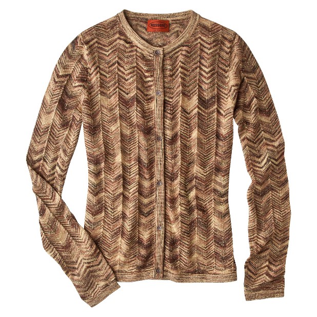 Missoni for Target&#174; Space-Dye Knit Cardigan - Gold Zigzag Print