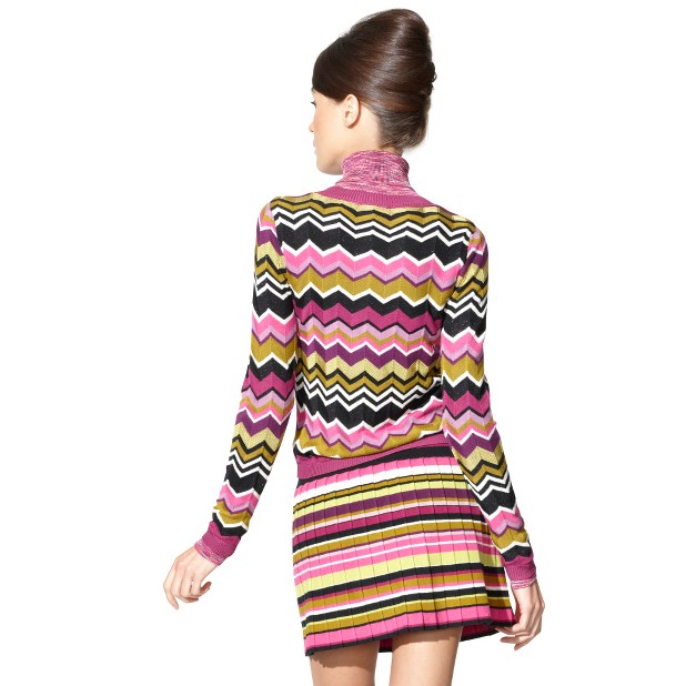 Missoni for Target&#174; V-Neck Cardigan - Multicolor Zigzag Print. Additional View 3