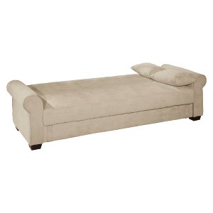 Convertible Couch  on Target Mobile Site   Grayson Convertible Sofa Bed Tan