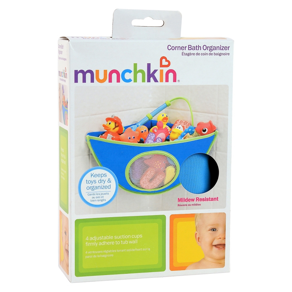 Munchkin Corner Bath Organizer   Blue