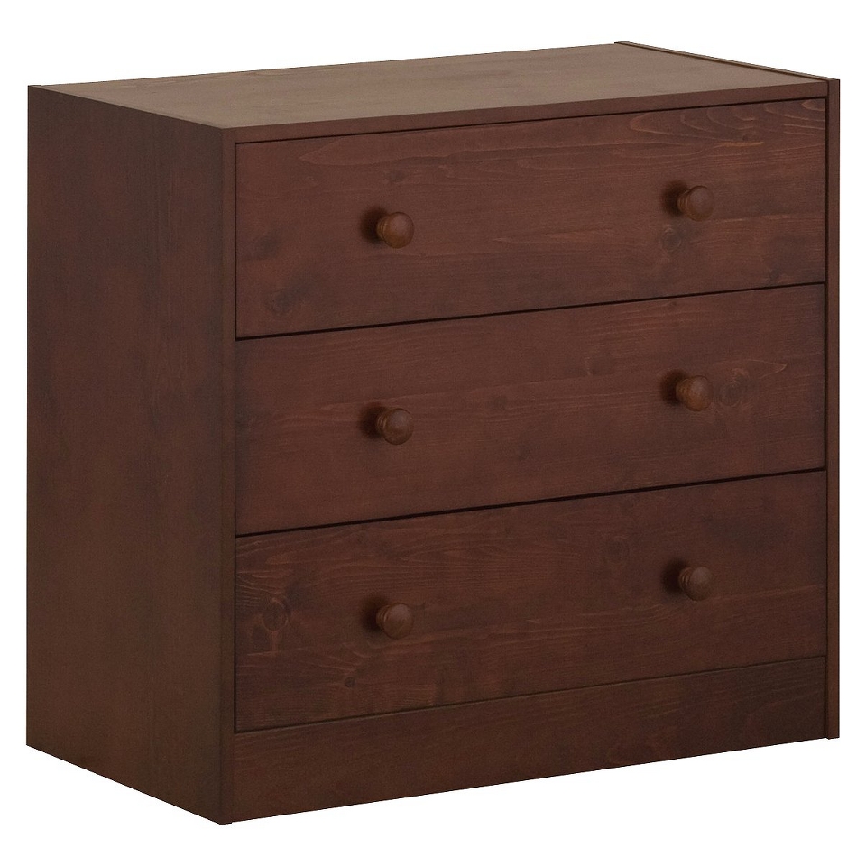 Kids Dresser Stork Craft Whistler 3 Drawer Dresser Red Brown