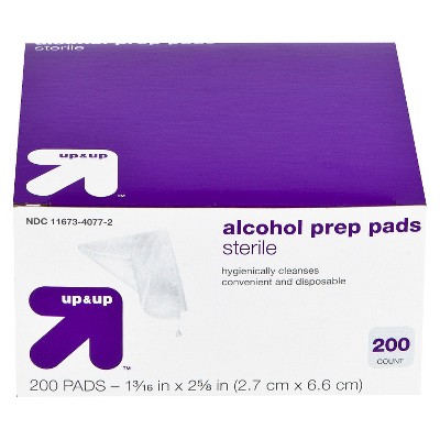 up and up alcohol prep pads