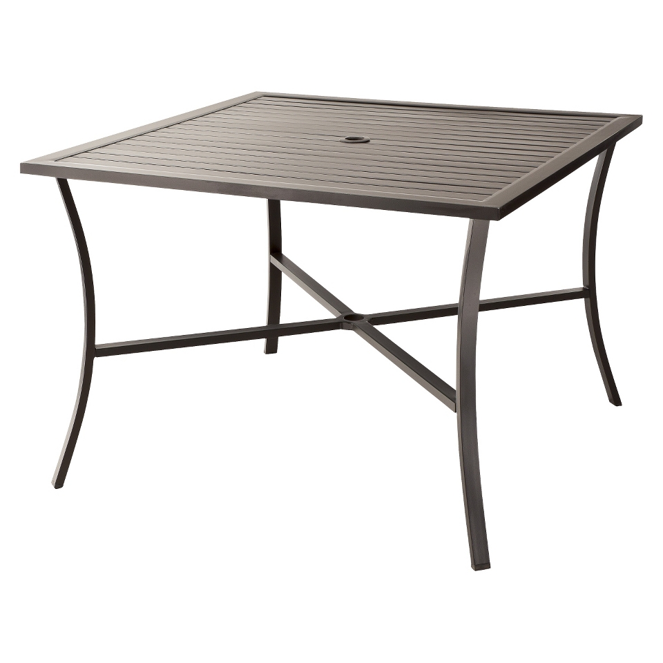 Threshold Casetta Metal Slat Top Patio Dining Table