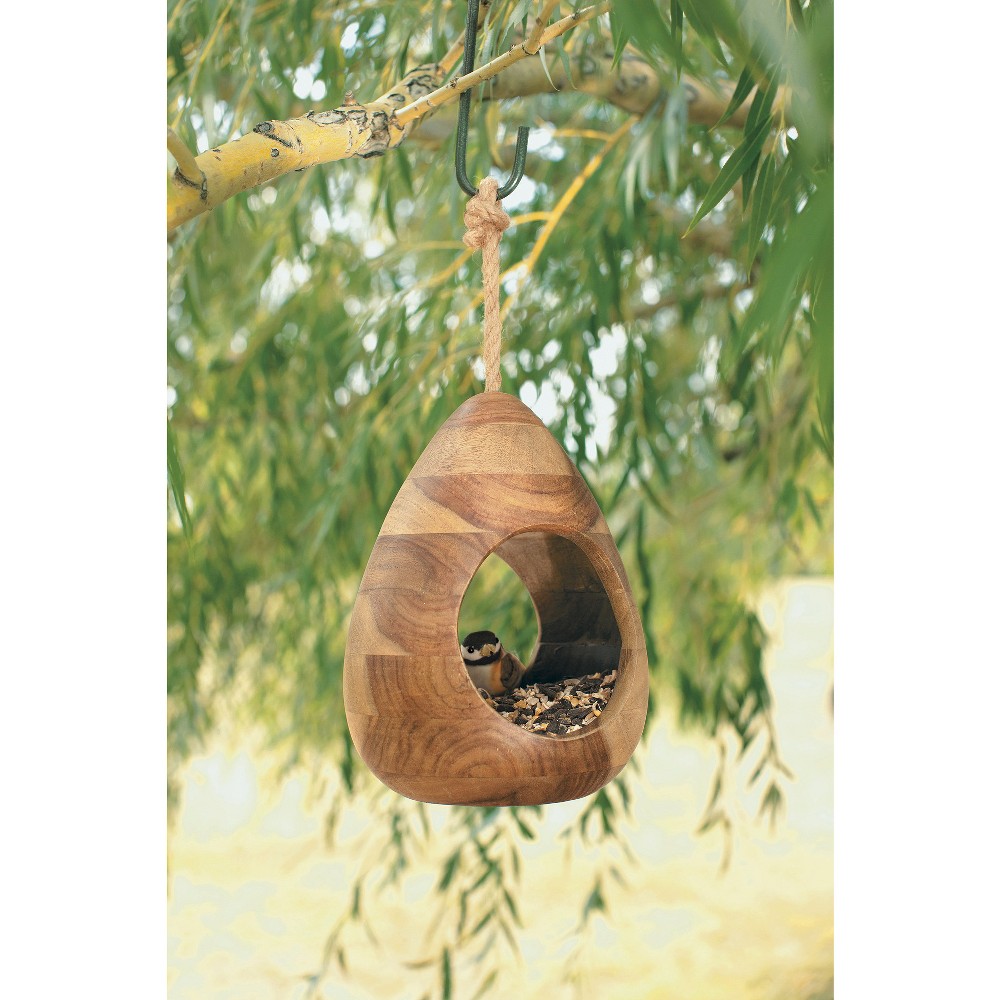 Upc 490650110073 Smith Hawken Natural Wood Bird Feeder
