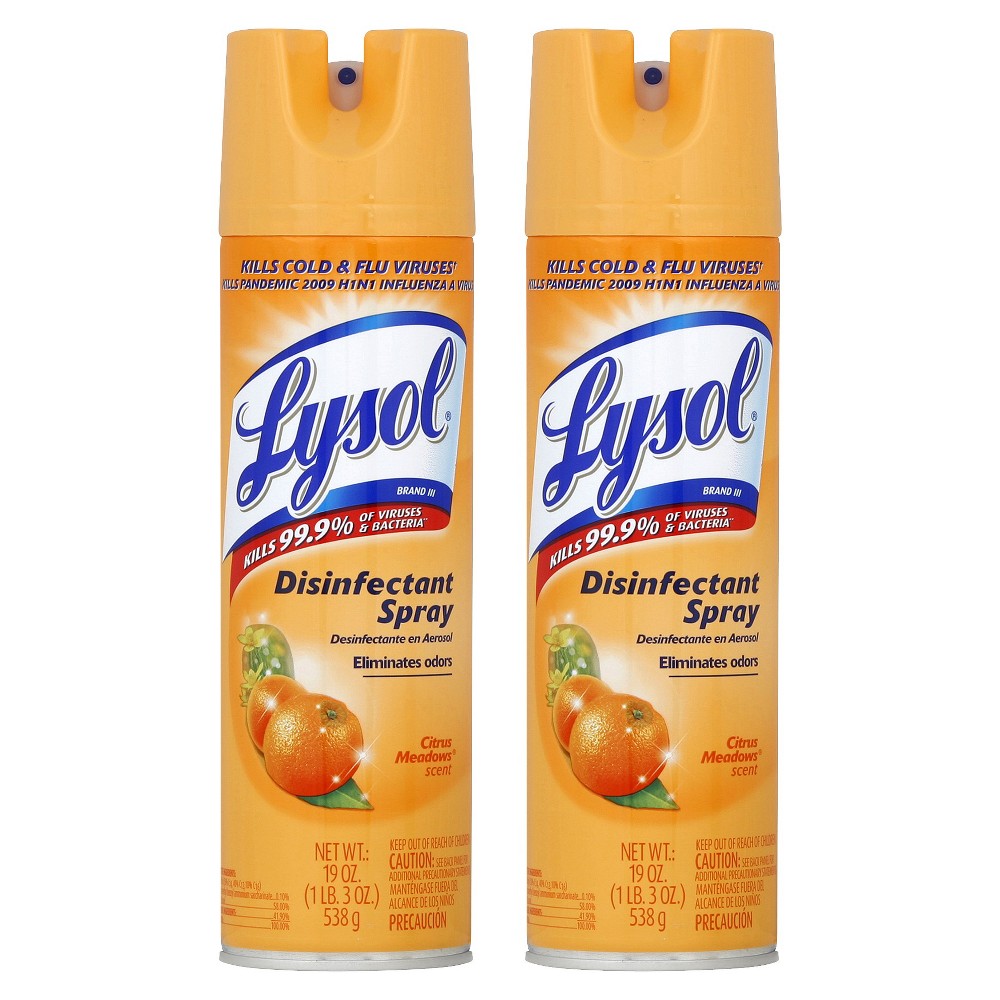 UPC 019200815468 product image for Lysol Disinfectant Spray - Cirus Meadows, 19 Ounces, 2 Pack | upcitemdb.com