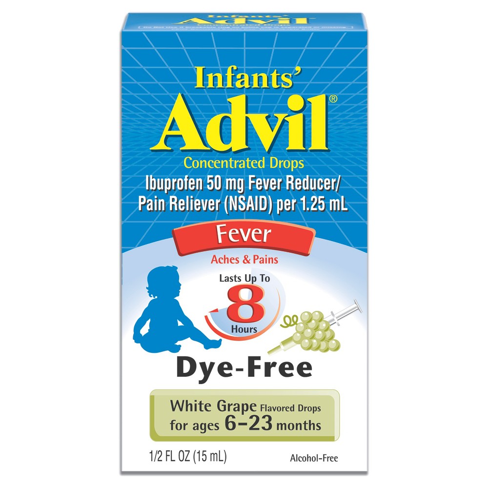 UPC 305730191203 product image for Advil Infants Dye-Free White Grape Fever Reducer Drops - 0.5 fl oz | upcitemdb.com