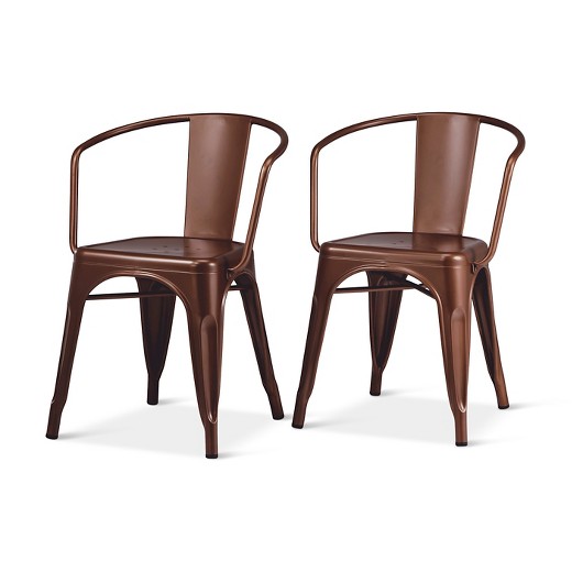 Carlisle Low Back Metal Dining Chair Target