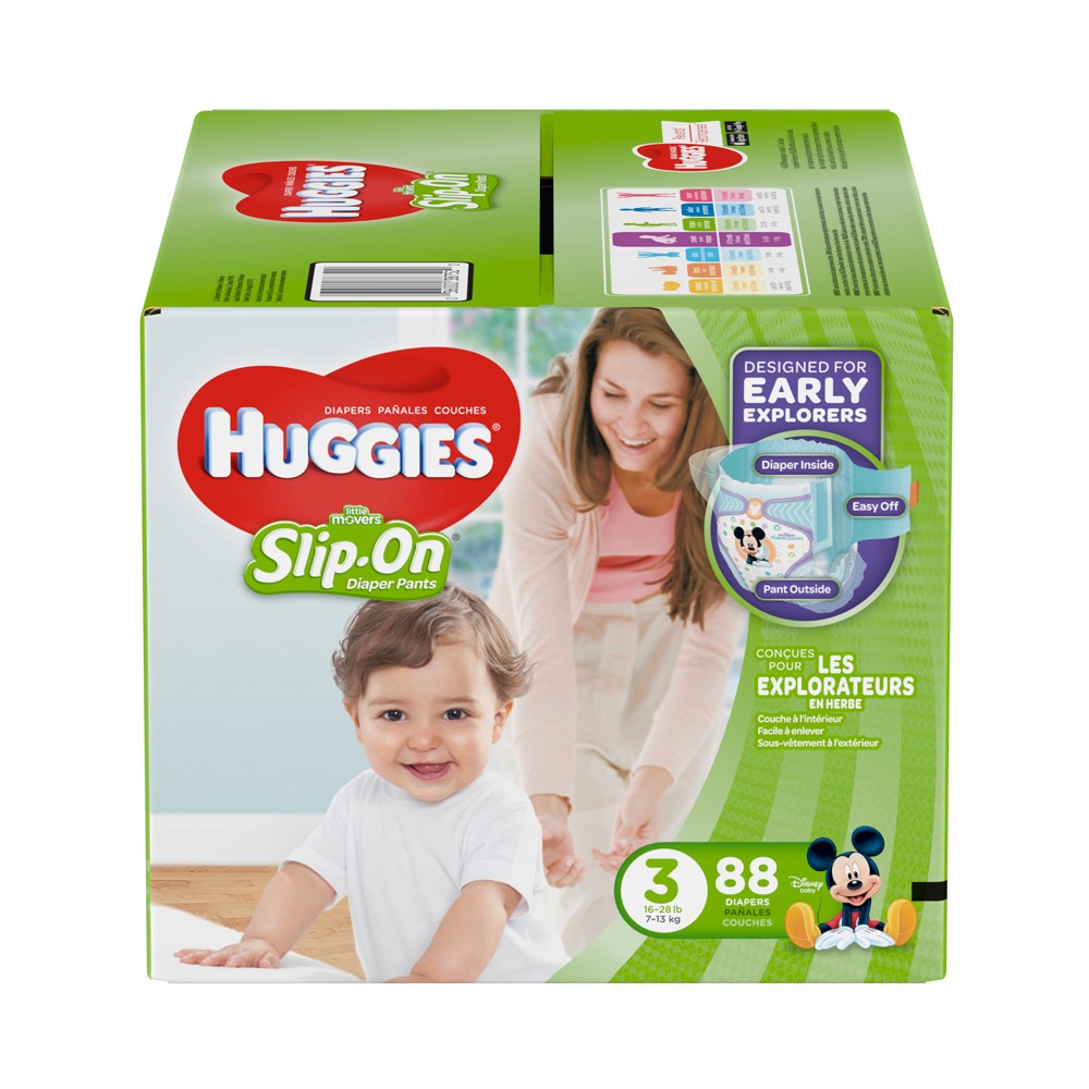 UPC 036000387520 product image for Huggies Little Movers Slip-On Diaper Pants Super Pack - Size 3 (88 Count) | upcitemdb.com