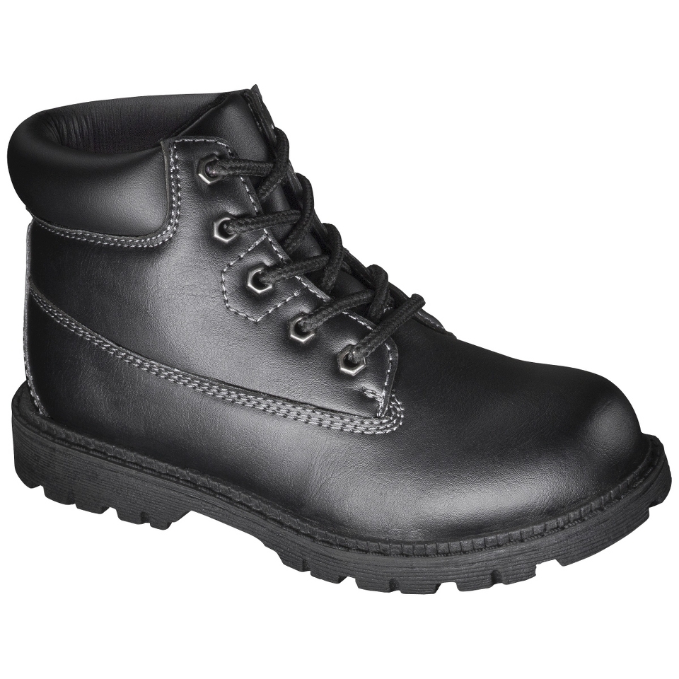 Boys French Toast Syler Work Boot   Black 11