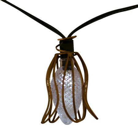 Solar Metal Flower String Lights (20ct) - Threshold : Target