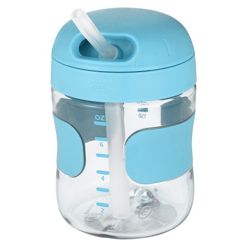 Oxo 7oz Tot Straw Cup, Blue