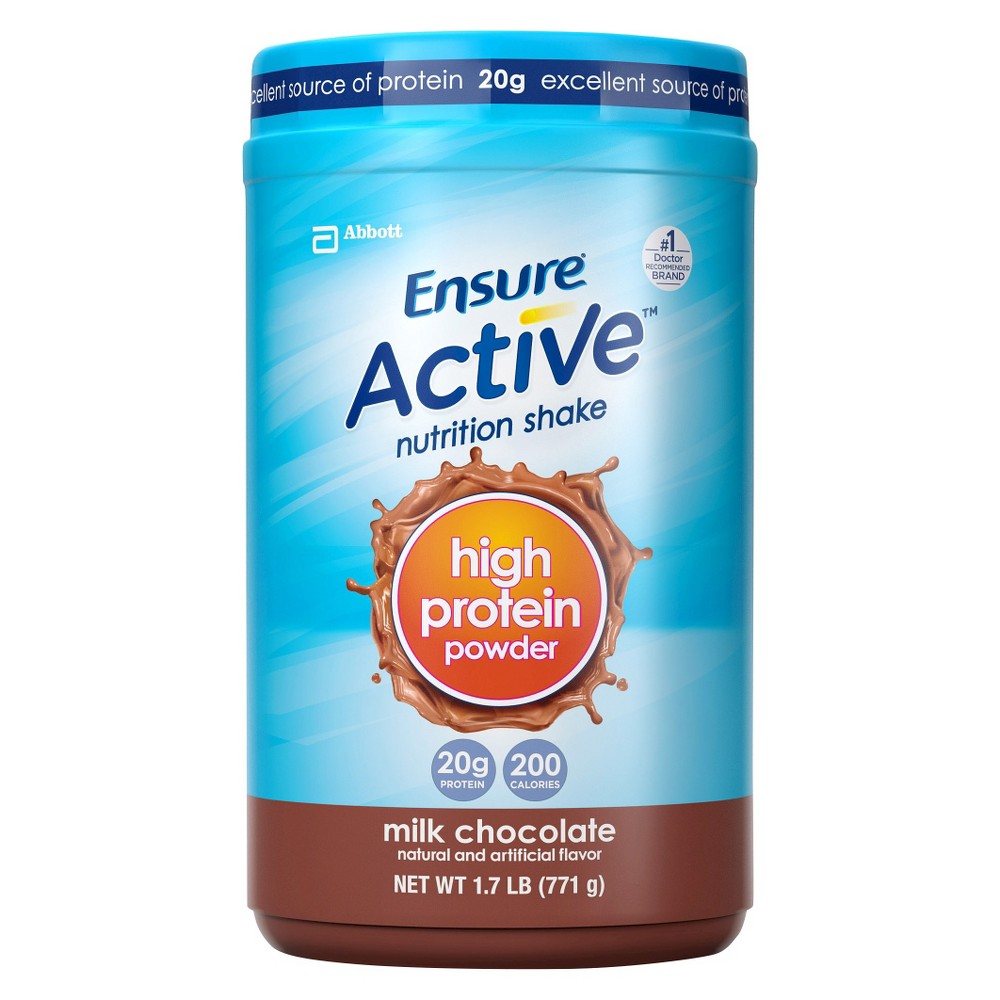 UPC 070074630748 Ensure Active Milk Chocolate High Protein Powder