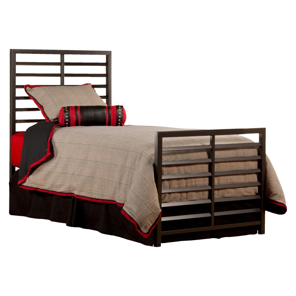 Twin Bed Hillsdale Furniture Latimore Duo Panel Bed with Rails