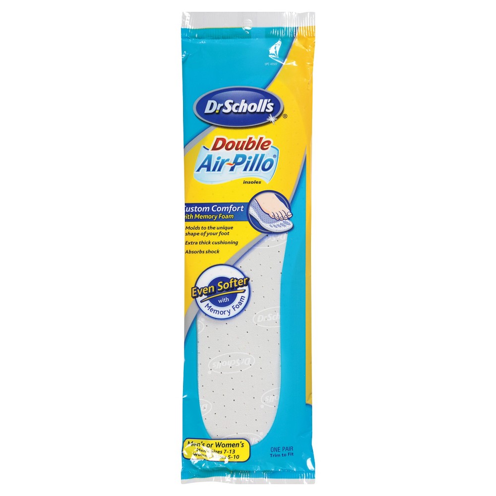 UPC 011017405078 product image for DR Scholls 1Pr Dbl Air Pillow Ins | upcitemdb.com