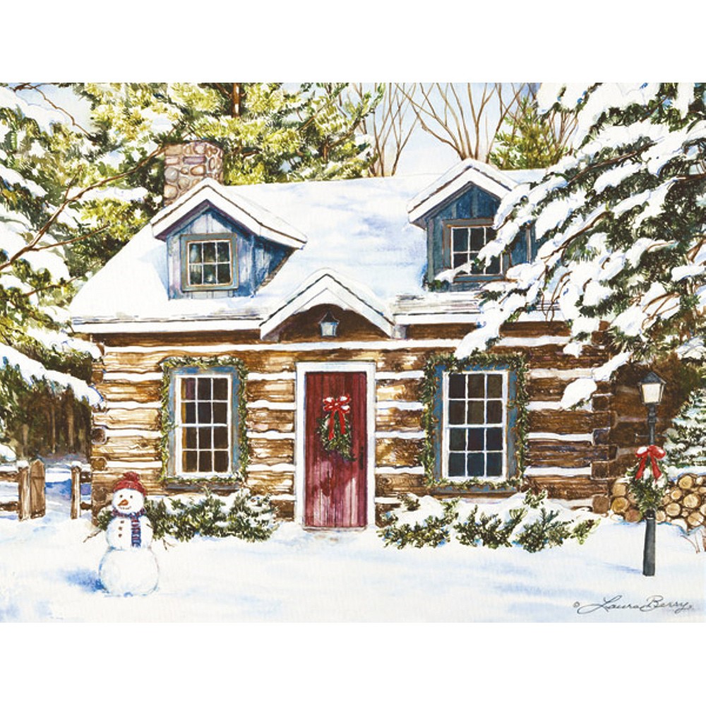 UPC 739744138990 product image for Boxed Christmas Card - Log Cabin Holiday | upcitemdb.com