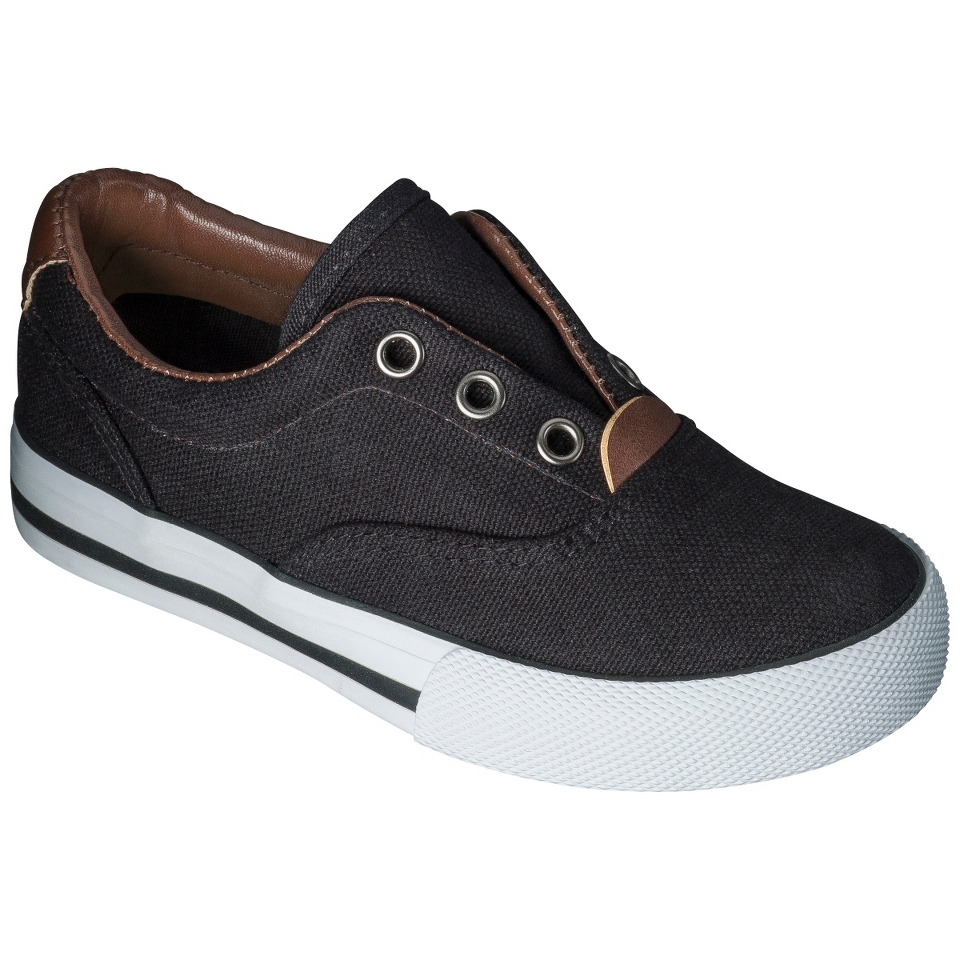 Toddler Boys Cherokee Holden Laceless Canvas Sneaker   Black 11