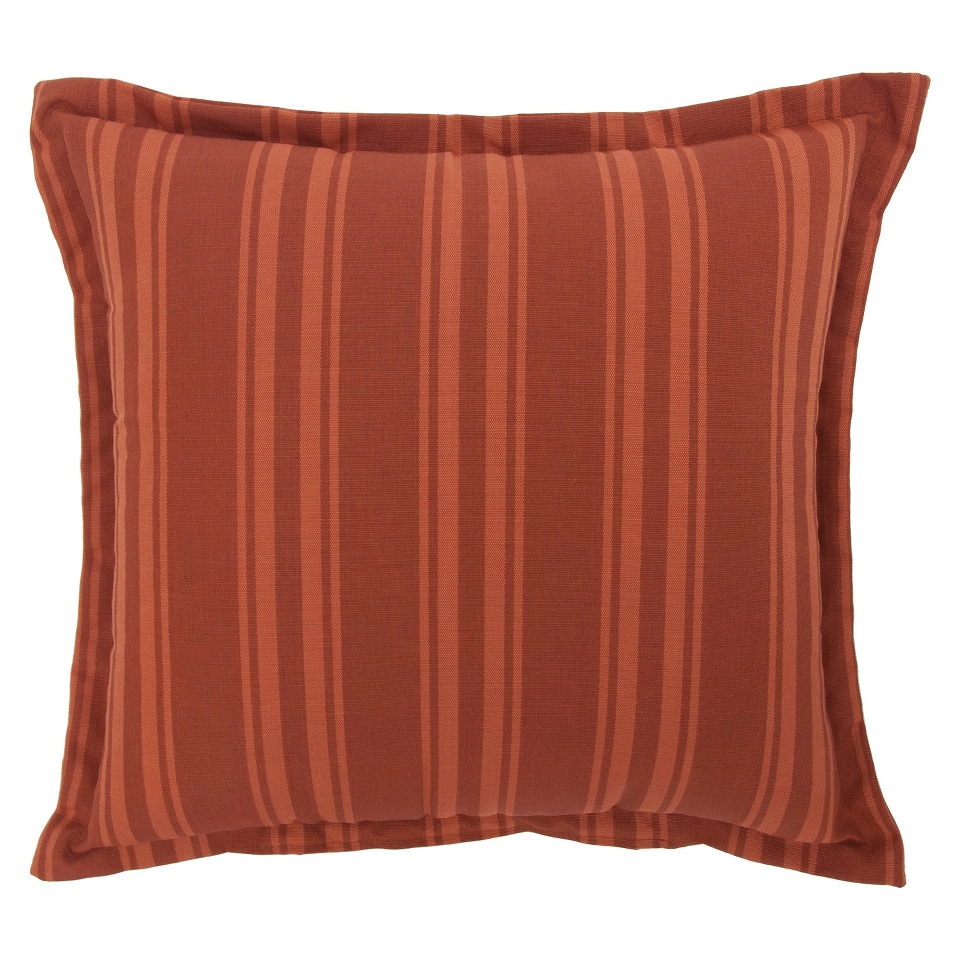 Threshold Outdoor Deep Seating Back Cushion   Orange Stripe