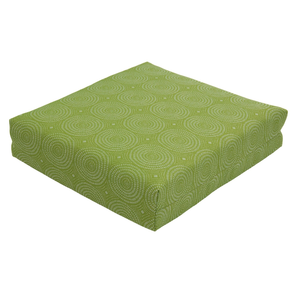 Threshold Outdoor Deep Seating Cushion   Lime Circles