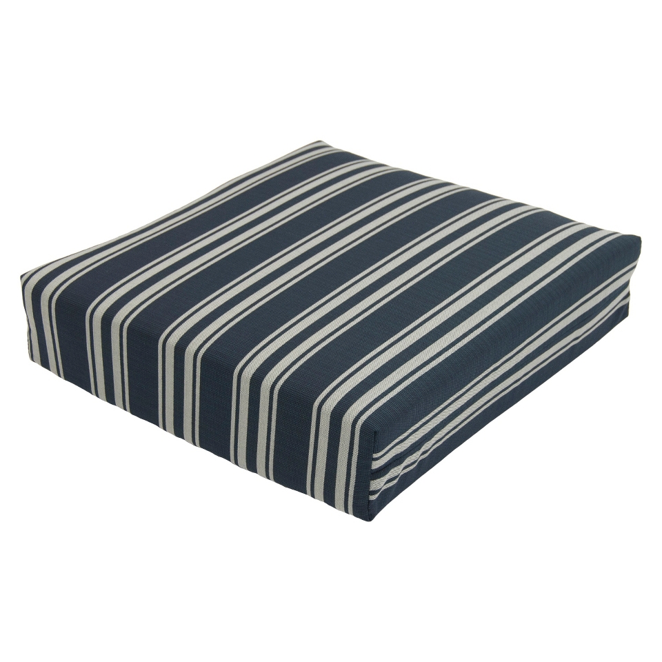 Threshold Outdoor Deep Seating Cushion   Navy Stripe