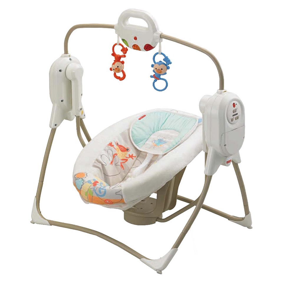 Fisher Price Twinkling Lights Space Saver Cradle N Swing