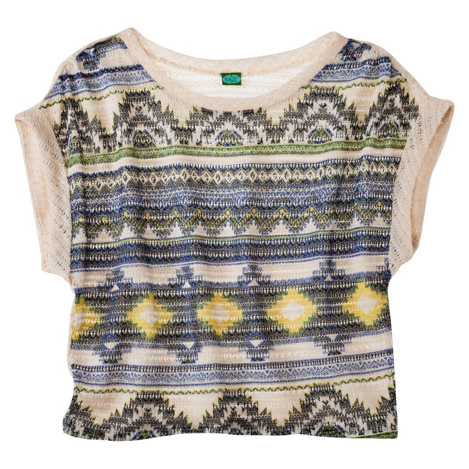 Xhilaration Juniors Tribal Printed Sweater   Blue S(3 5)