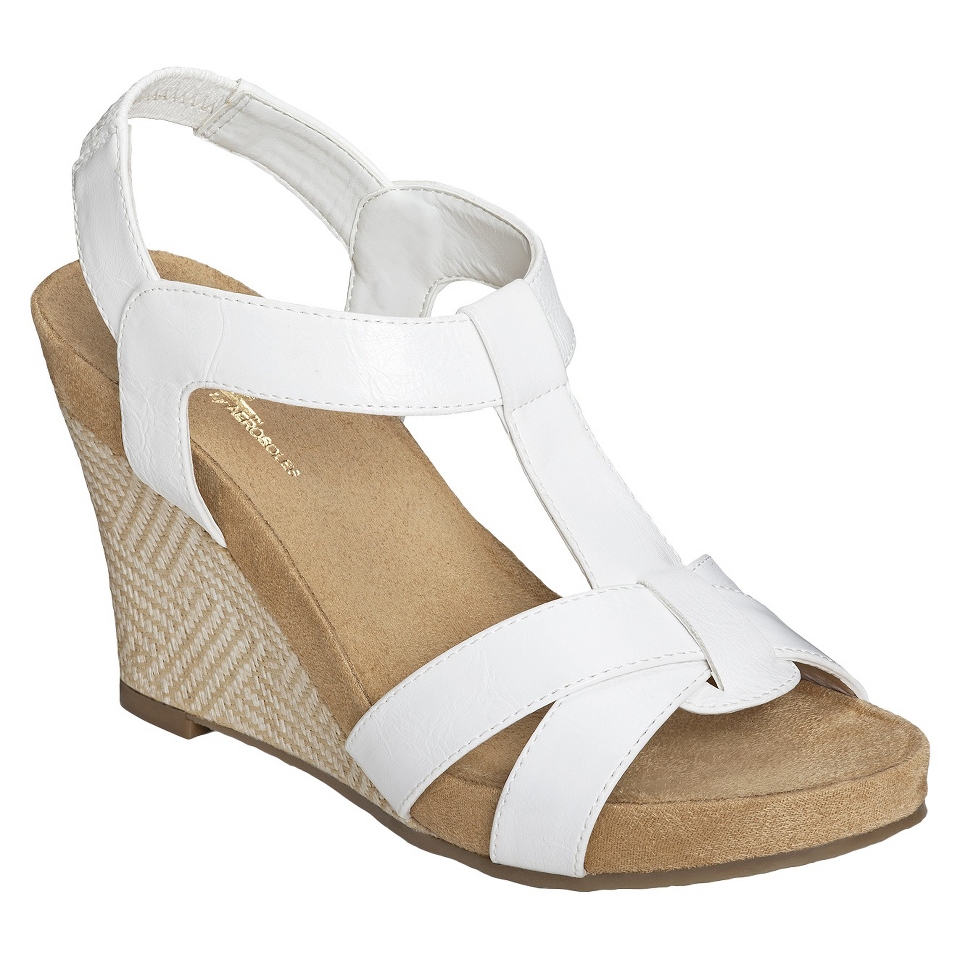 Womens A2 By Aerosoles Photoplush Espadrille Wedge Sandal   New White 12