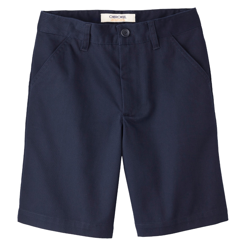 Cherokee Boys School Uniform Flat Front Short   Xavier Navy 10