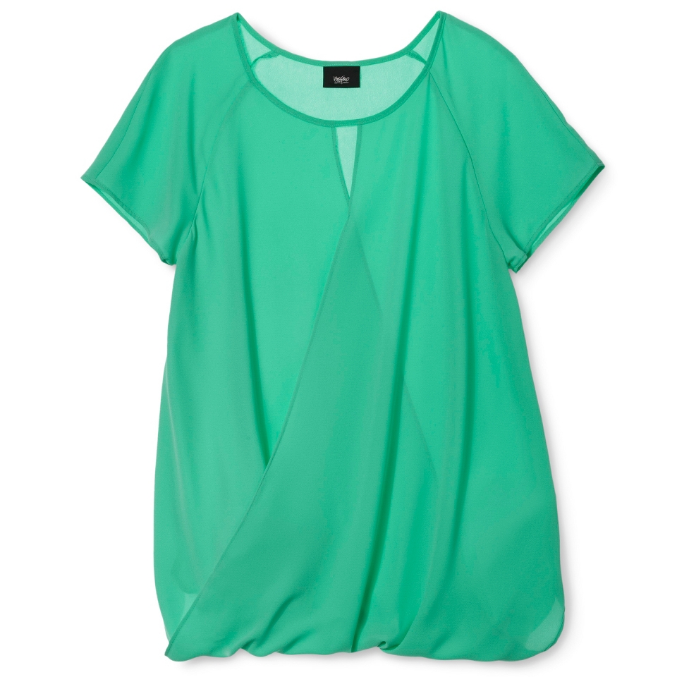 Mossimo Womens Overlay Top   Uptown Jade XL