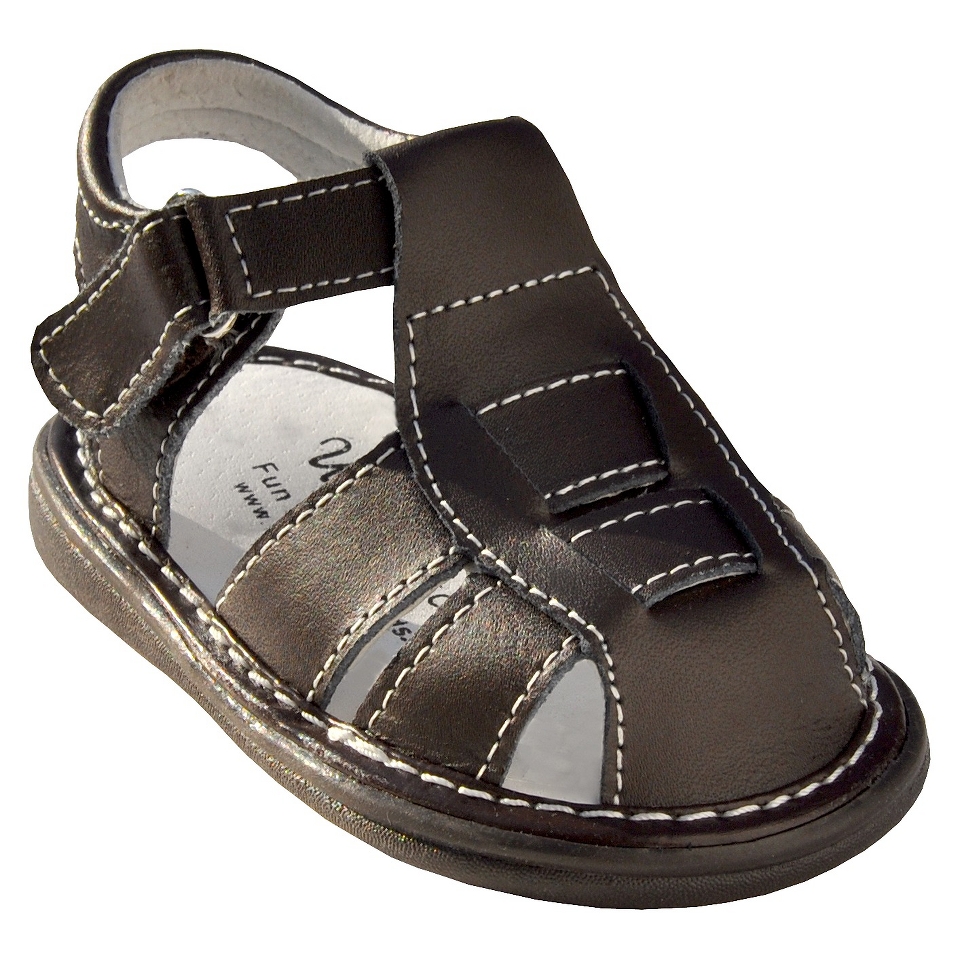 Toddler Boys Wee Squeak Genuine Leather Fisherman Sandals   Brown 9