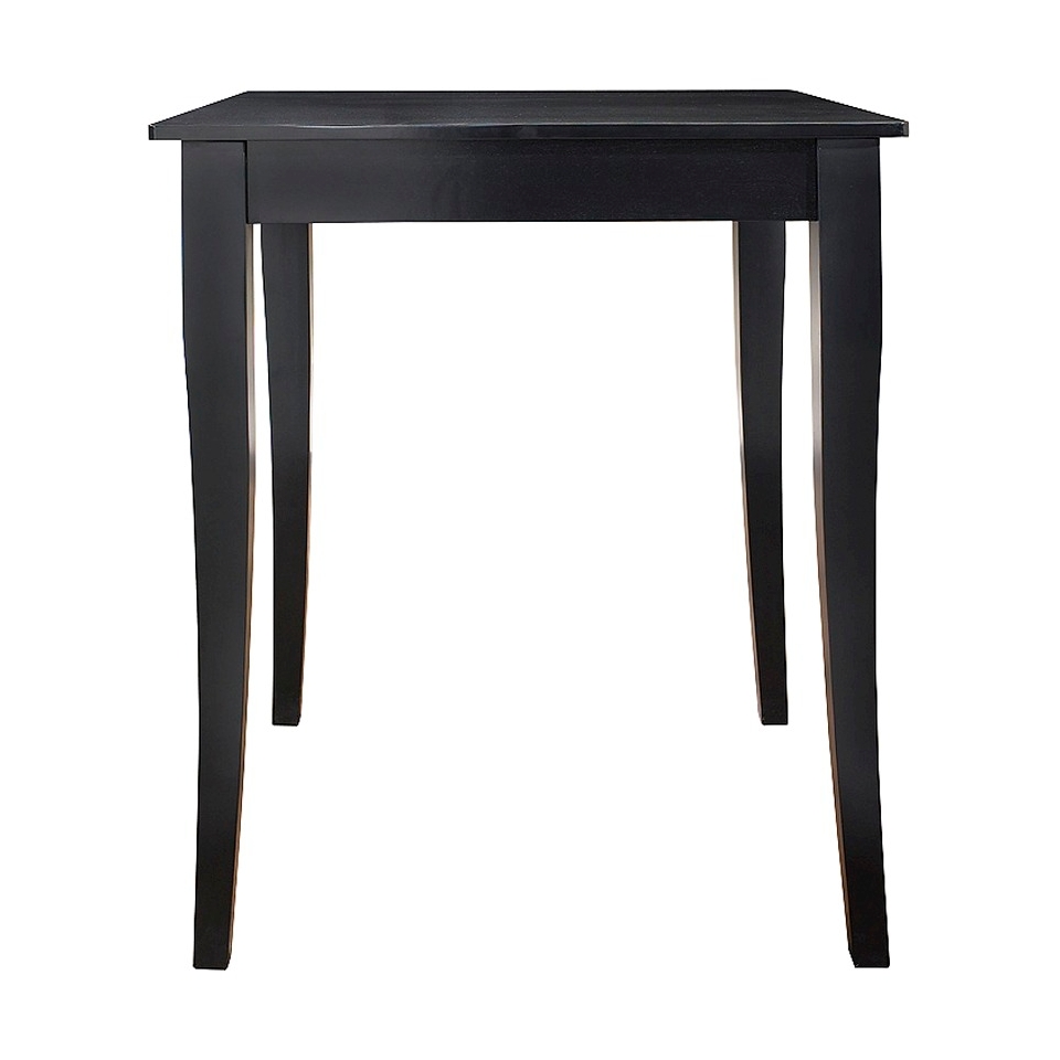 Dining Table Crosley Cabriole Leg Pub Table Set   Black