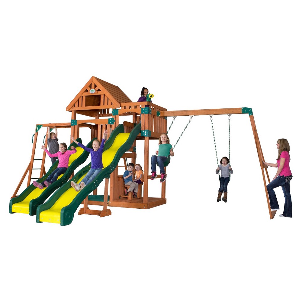 UPC 752113543836 product image for Backyard Discovery Crestwood Wooden Play Set | upcitemdb.com