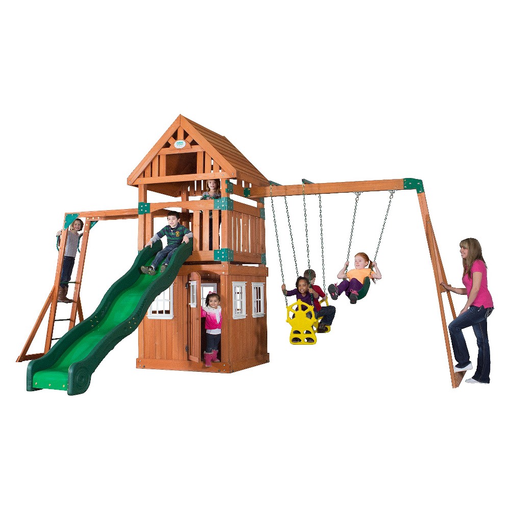 UPC 752113544130 product image for Castle Peak All Cedar Swingset | upcitemdb.com