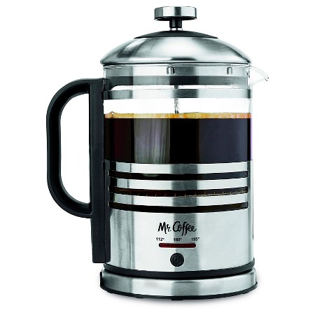 Mr. Coffee Electric French Press + Hot Water Kettle, BVMC-FPK33 : Target