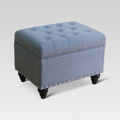 Danbury Tufted Storage Ottoman with Nailheads - Threshold™