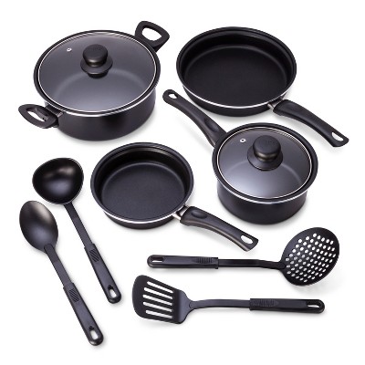 GreenPan Rio 3pk (7", 9.5" & 11") Ceramic Nonstick Frypan Set - Black