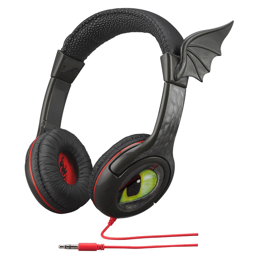 UPC 092298918235 product image for License On-the-Ear Dragon Headphones - Black (TD-140) | upcitemdb.com