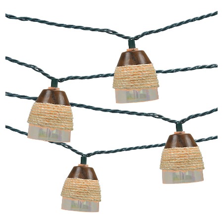 10ct Indoor/Outdoor String Light- Plastic Iridescent Cover With Rope - Threshold : Target