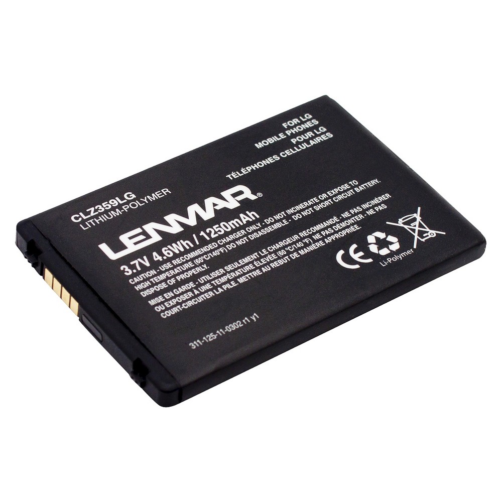 UPC 029521843545 product image for Lenmar Mobile Phone Battery - Black (CLZ359LG) | upcitemdb.com