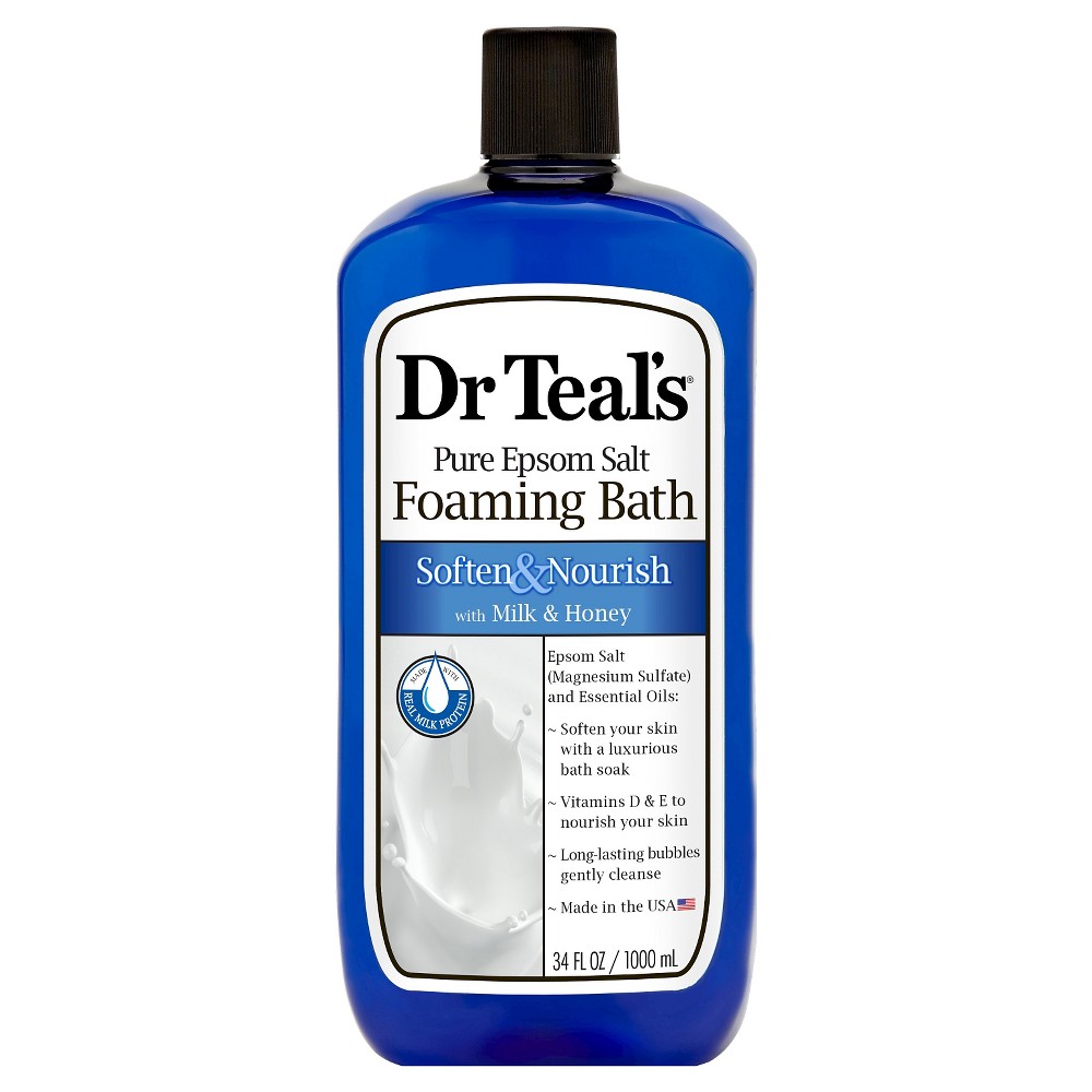 UPC 811068010364 product image for Dr Teal's Pure Epsom Salt Foaming Milk Bath - 34 oz | upcitemdb.com