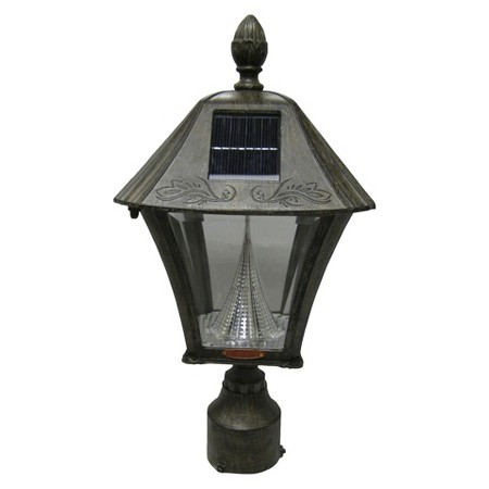 Gama Sonic Baytown Solar Post and Wall Light : Target