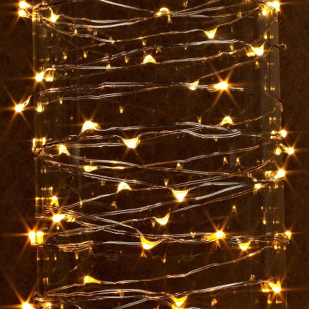 20 ft. LED String Light with Timer - Warm White : Target
